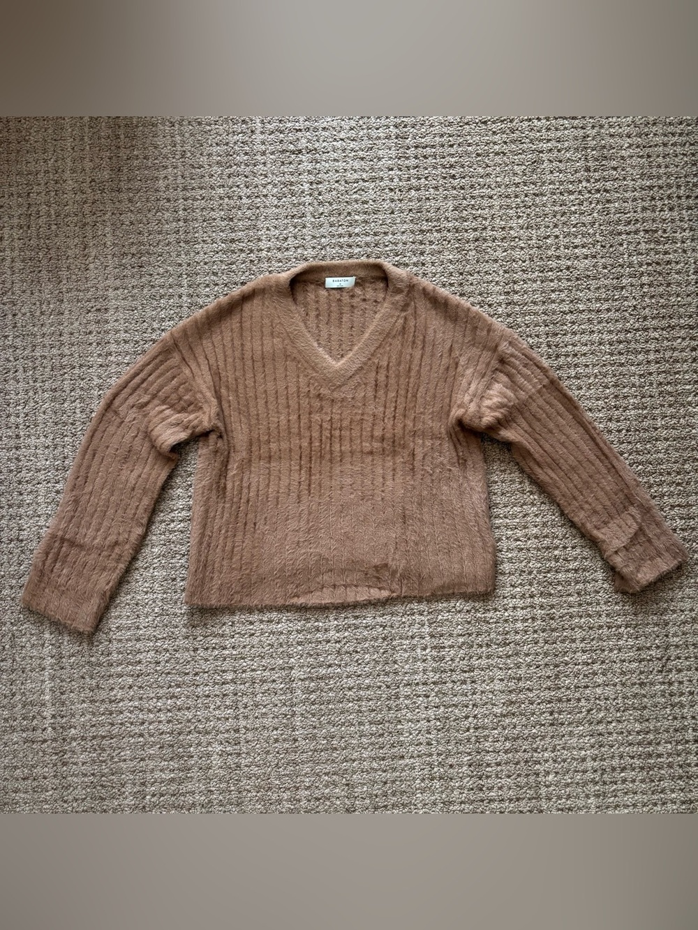 Aritzia Beige Mohair Sweater M